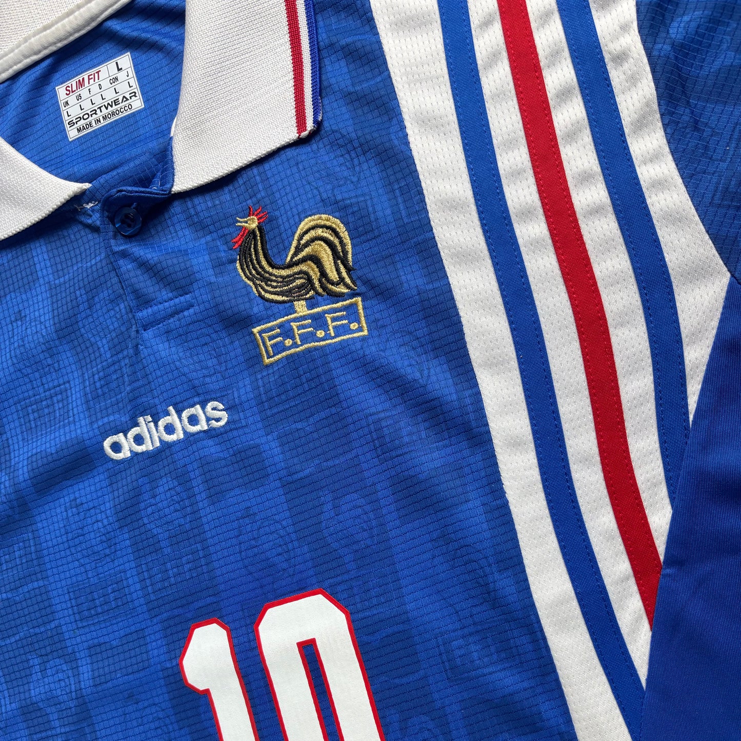 France 1996 Retro Home Jersey - Zidane #10
