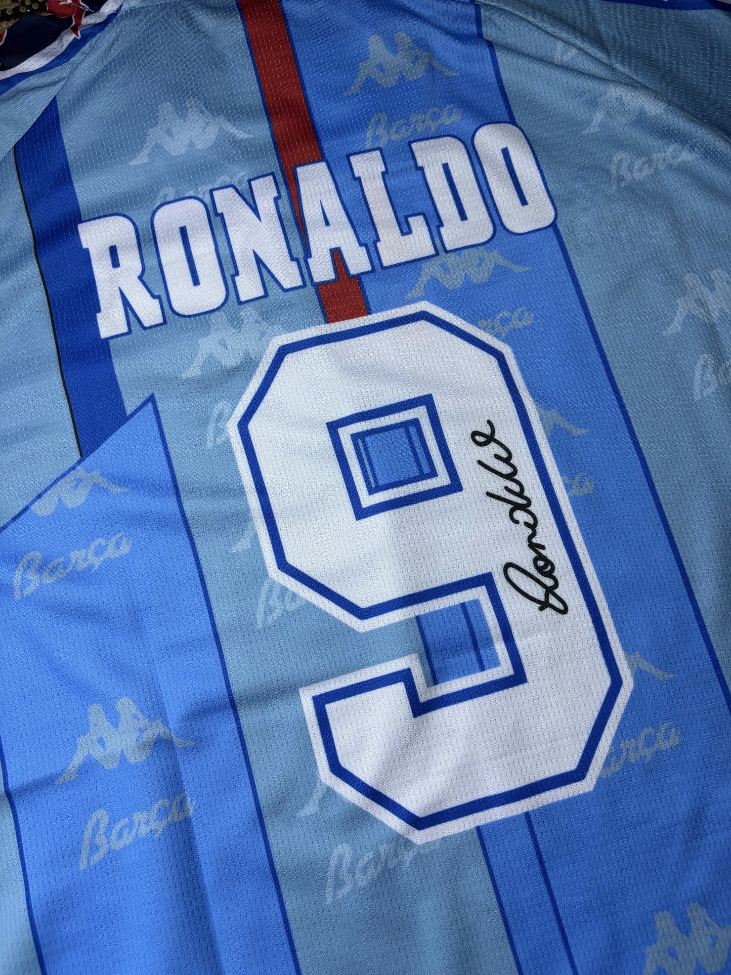 Barcelone Blue - Retro - Ronaldo 9