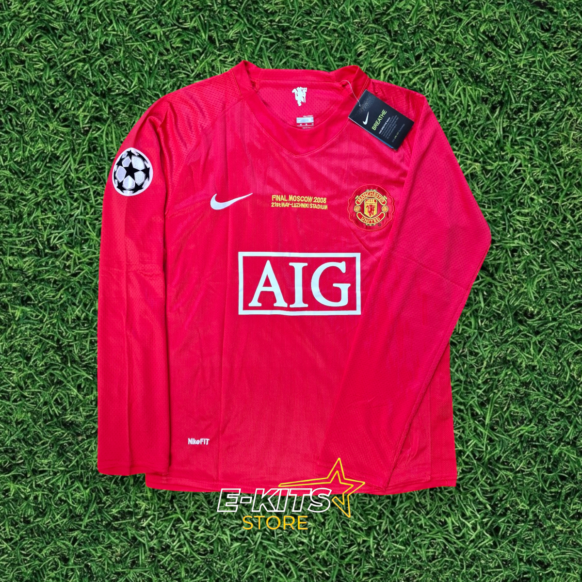 Maillot à manches longues Manchester United 2008 Finale Ligue des Champions - Ronaldo #7
