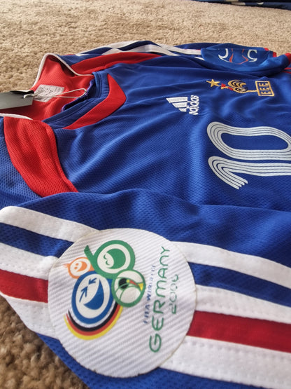 France 2006 Retro Home Jersey - Zidane #10