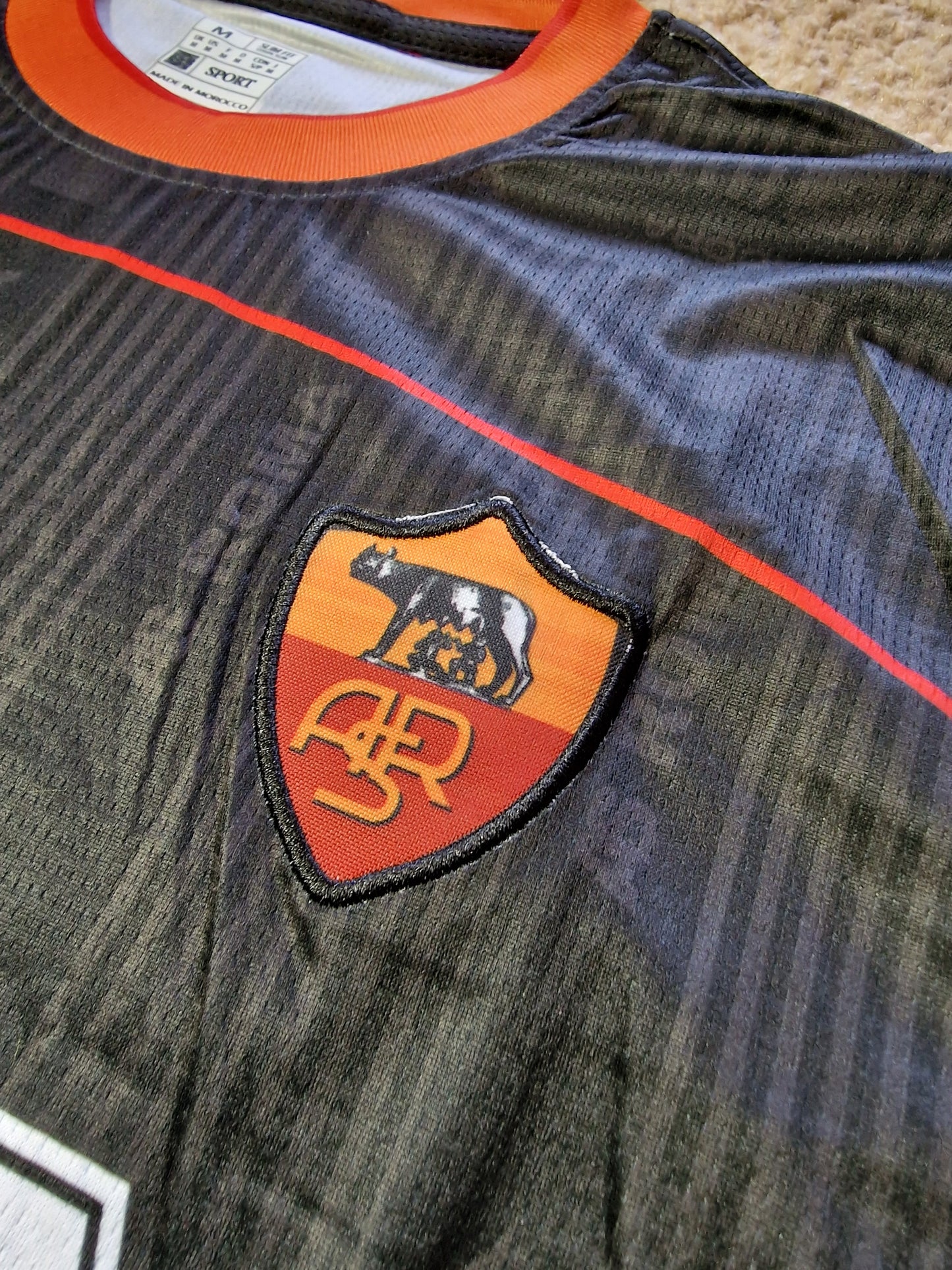 Maillot AS Roma Away 1998/99 – Retro Edition (Totti #10)- Noir