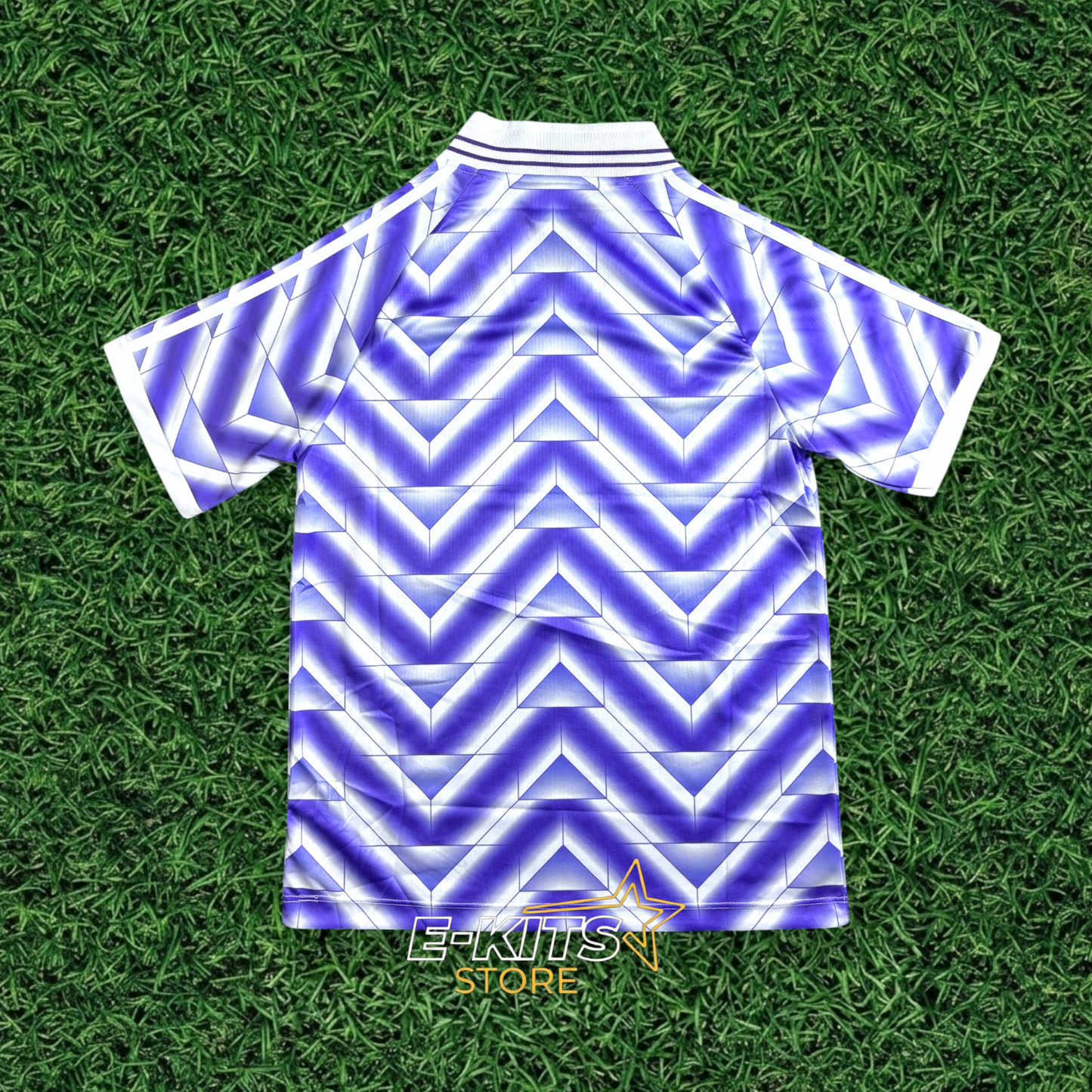 REAL MADRID - RETRO JERSEY - PURPLE & WHITE