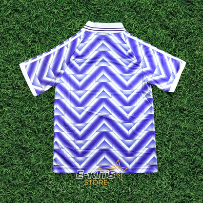 REAL MADRID - RETRO JERSEY - PURPLE & WHITE
