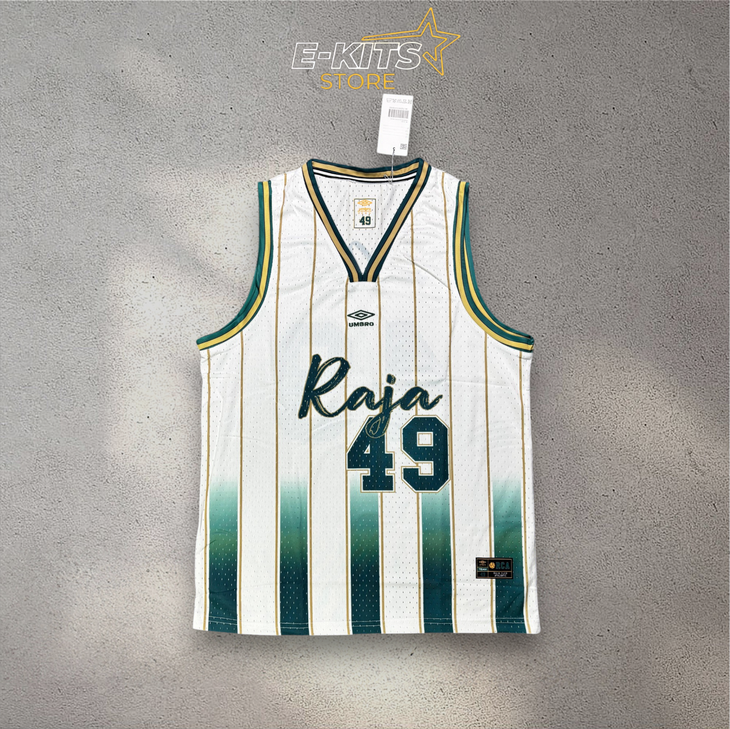 Débardeur style basket - RAJA 49 - Blanc