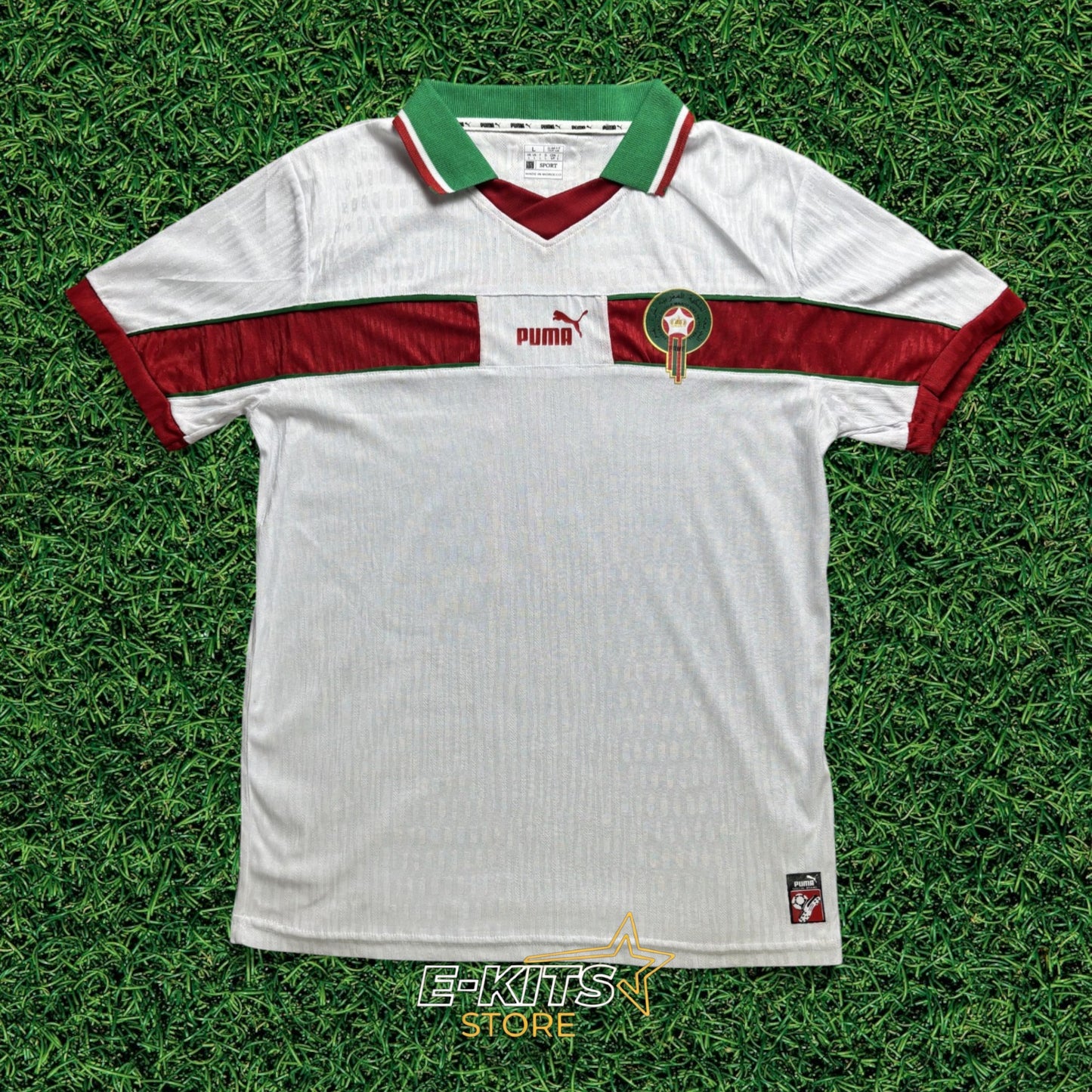 Morocco Retro Away Jersey - Classic White Edition