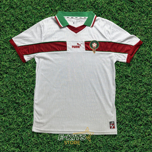 Morocco Retro Away Jersey - Classic White Edition