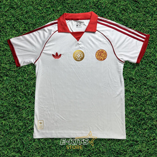 Wydad Casablanca (WAC) Retro Away Jersey - White & Red