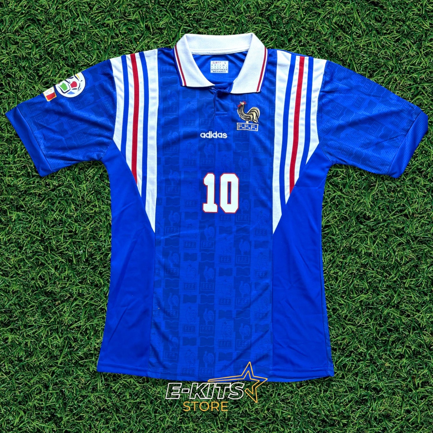 France 1996 Retro Home Jersey - Zidane #10