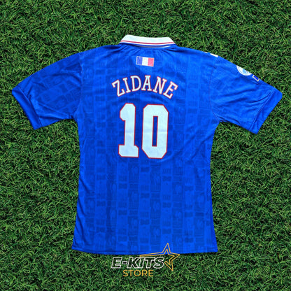 France 1996 Retro Home Jersey - Zidane #10