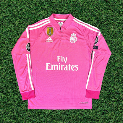 Real Madrid 2014-15 Pink Away Long Sleeve Jersey - Ronaldo #7