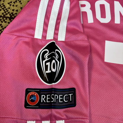 Real Madrid 2014-15 Pink Away Long Sleeve Jersey - Ronaldo #7