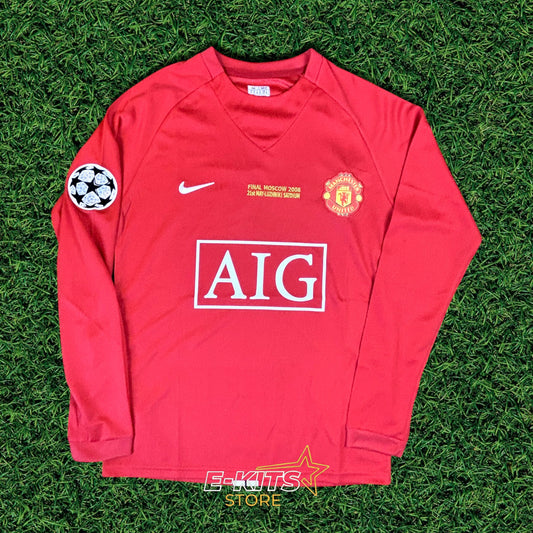 Manchester United 2008 Champions League Final Long Sleeve Jersey - Ronaldo #7