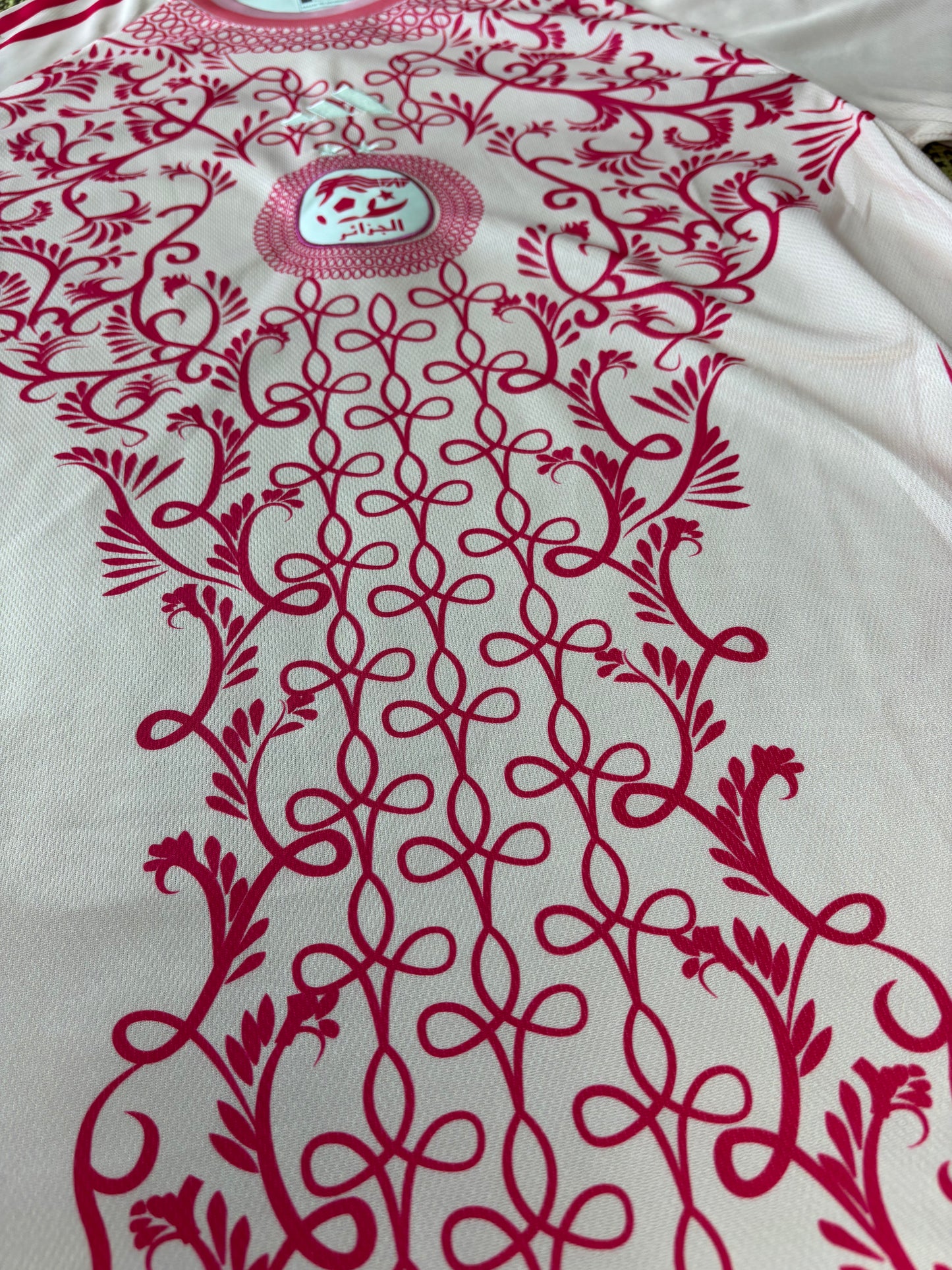 Maillot Algérie Rose - Édition Zellige Blanc & Rose