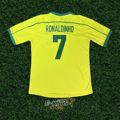 Maillot Brésil Rétro - Édition Ronaldinho 1998
