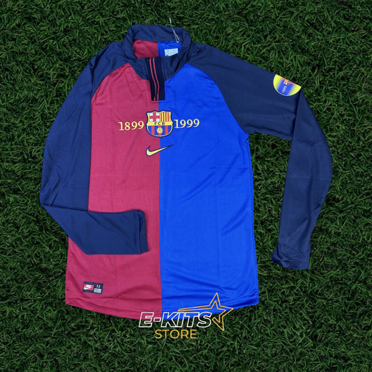 FC Barcelona 1999-00 Retro Long Sleeve Shirt