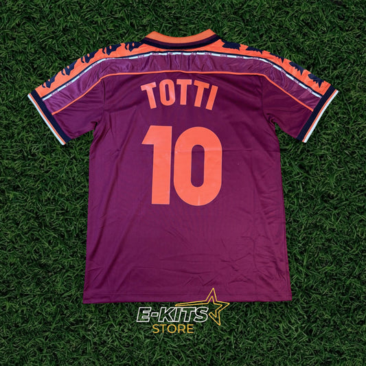 Maillot AS Roma Domicile 1998/99 – Retro Edition (Totti #10)