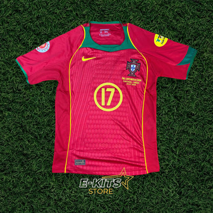 Maillot Portugal Domicile Euro 2004 – Retro Edition (C. Ronaldo #17)