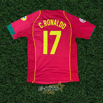 Maillot Portugal Domicile Euro 2004 – Retro Edition (C. Ronaldo #17)