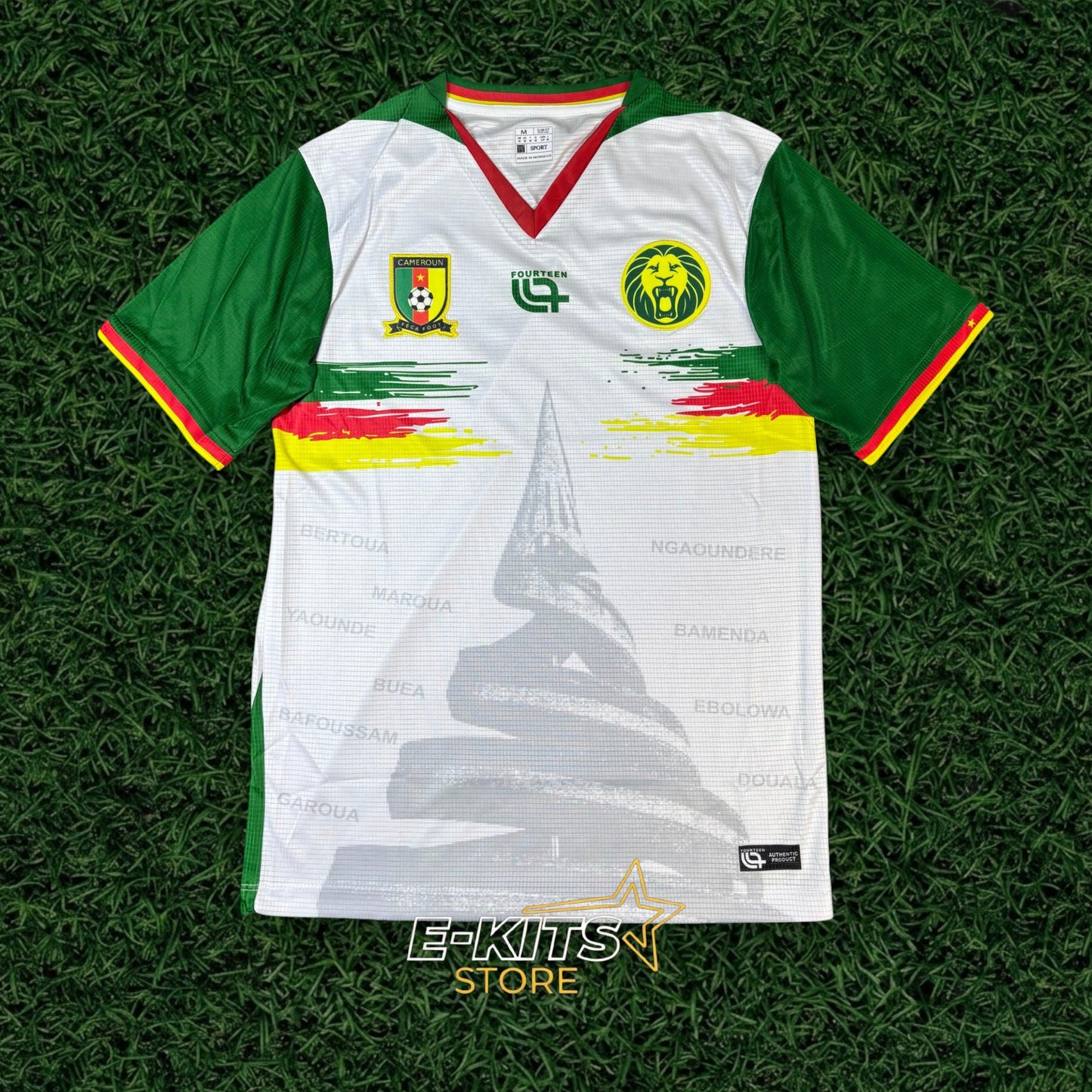 Maillot Cameroun Domicile 2024/25 – Édition « Monument des Lions »