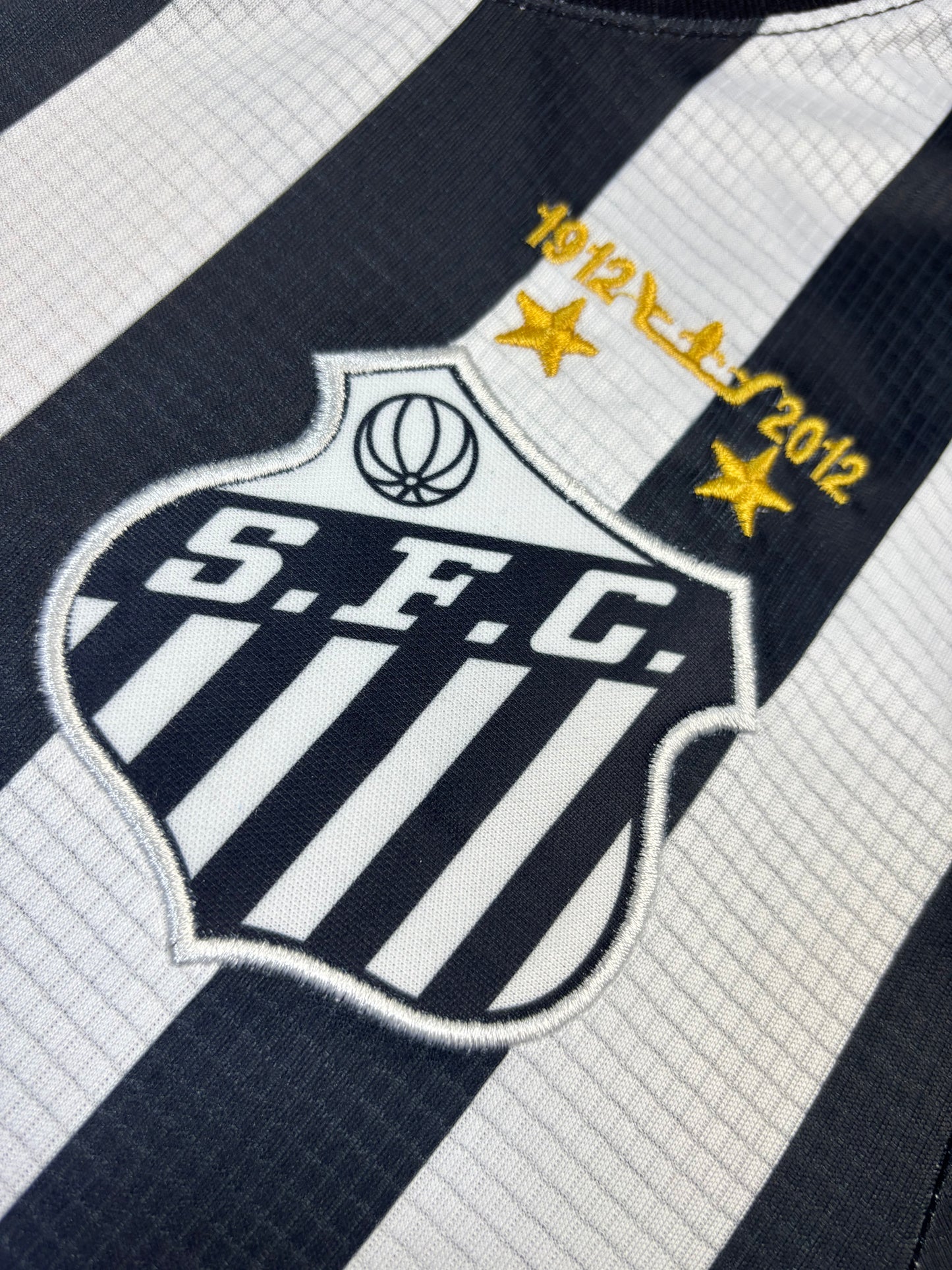 Santos - Neymar 11 - Striped - white & black