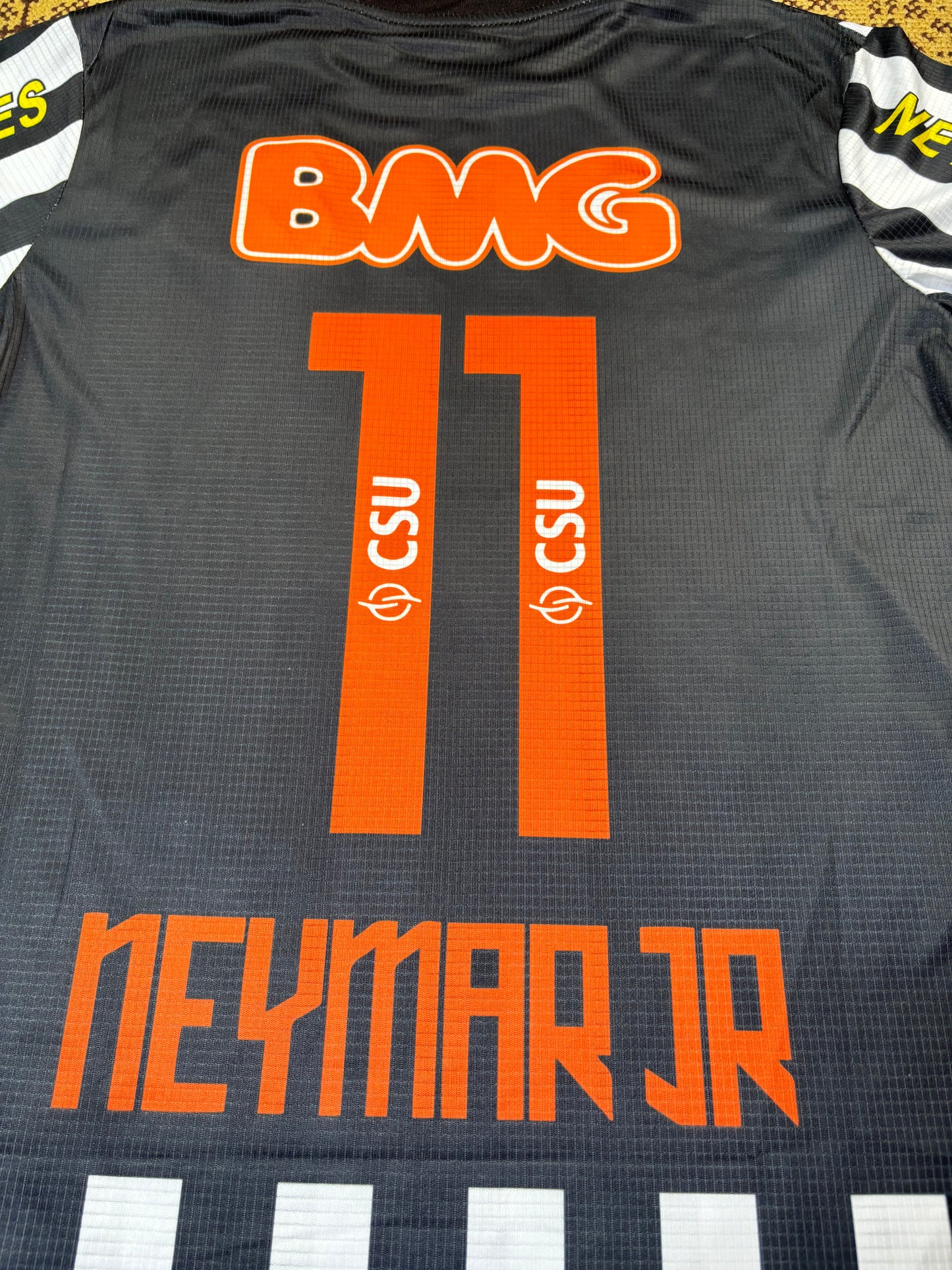 Santos - Neymar 11 - Striped - white & black