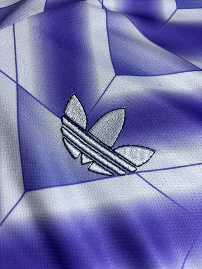 REAL MADRID - RETRO JERSEY - PURPLE & WHITE