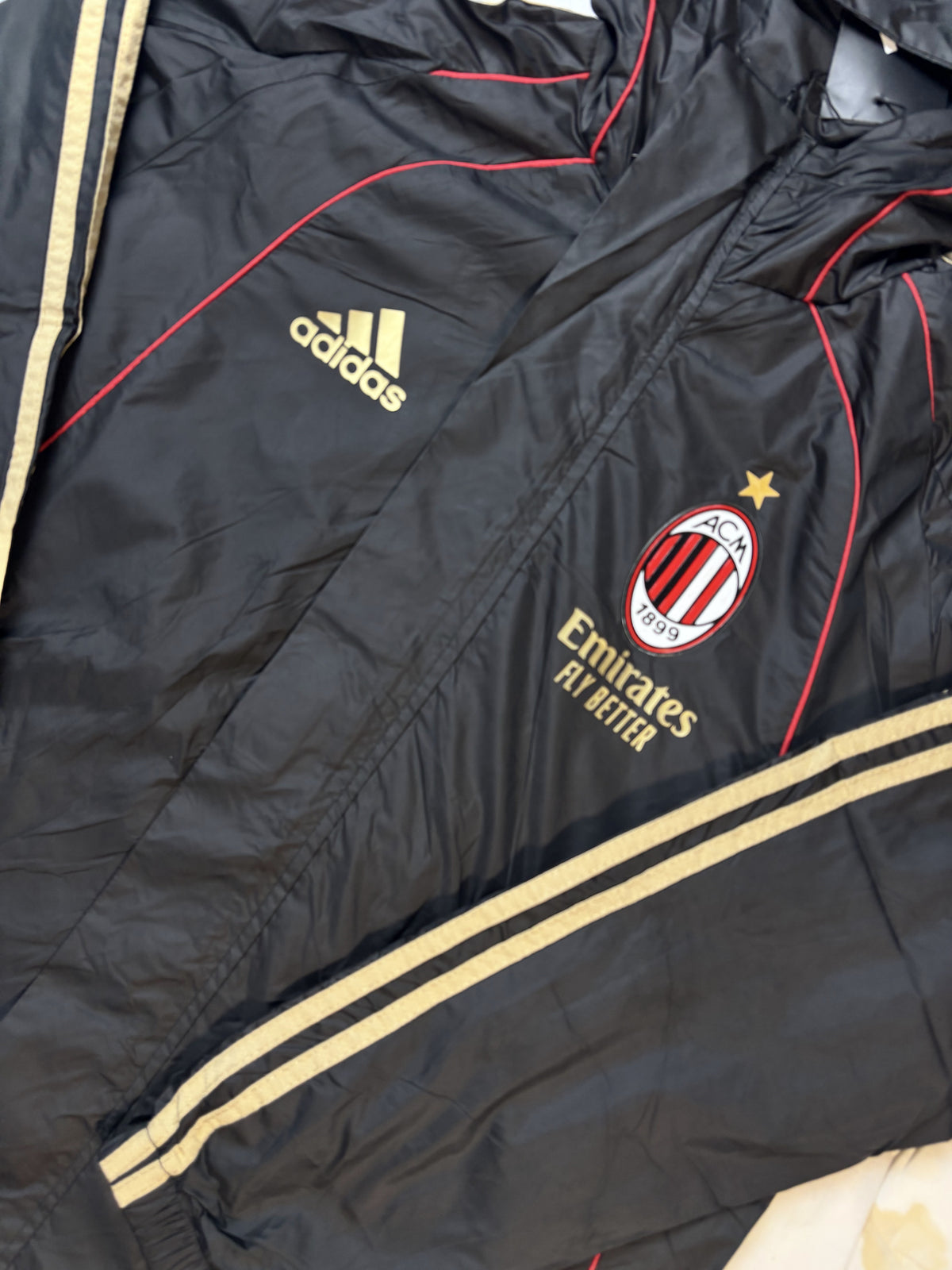 Veste de survêtement Adidas x AC Milan - Noir