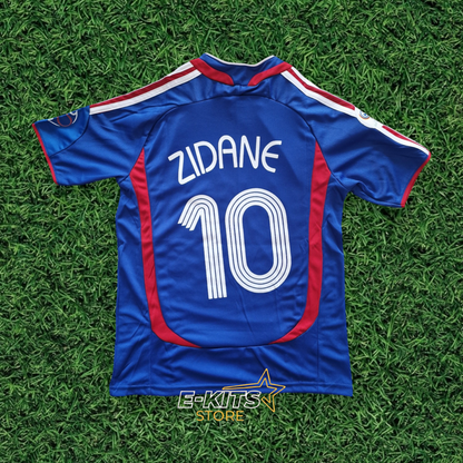 France 2006 Retro Home Jersey - Zidane #10
