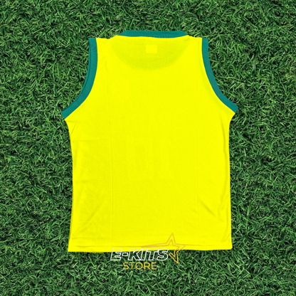 Sleeveless basketball top - Brazil 10 - Yellow