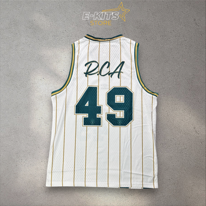 Débardeur style basket - RAJA 49 - Blanc